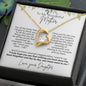 To My Wonderful Mother Forever Love Necklace