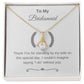 To My Bridesmaid Alluring Beauty Necklace