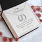 To My Bridesmaid Alluring Beauty Necklace