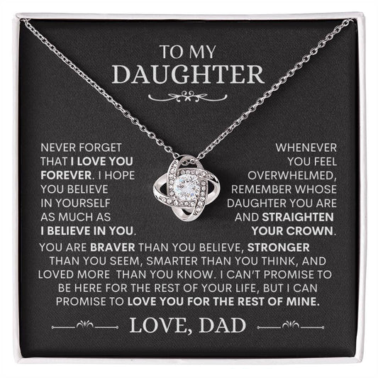 My Daughter - I Love You Forever - Love Knot