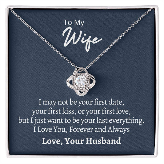 To My Wife Love Knot Necklace