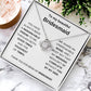 To My Beautiful Bridesmaid Love Knot Necklace