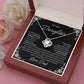 Daughter - Love You Forever - Love Knot Necklace
