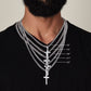 To My Son Artisan Cross Necklace on Cuban Link Chain