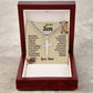 To My Son Artisan Cross Necklace on Cuban Link Chain