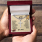 To My Son Artisan Cross Necklace on Cuban Link Chain