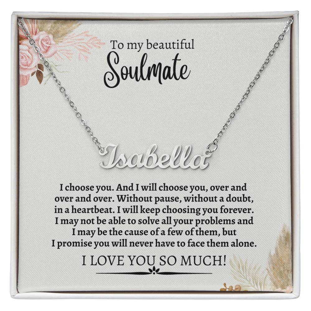 To My Beautiful Soulmate Necklace