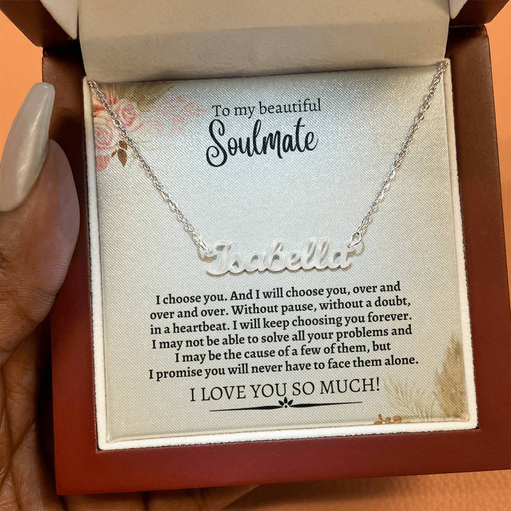 To My Beautiful Soulmate Necklace