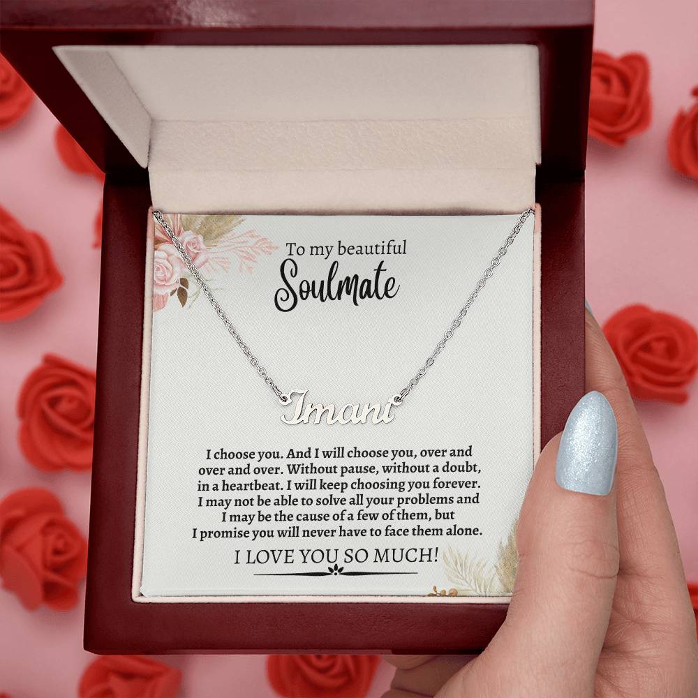 To My Beautiful Soulmate Necklace