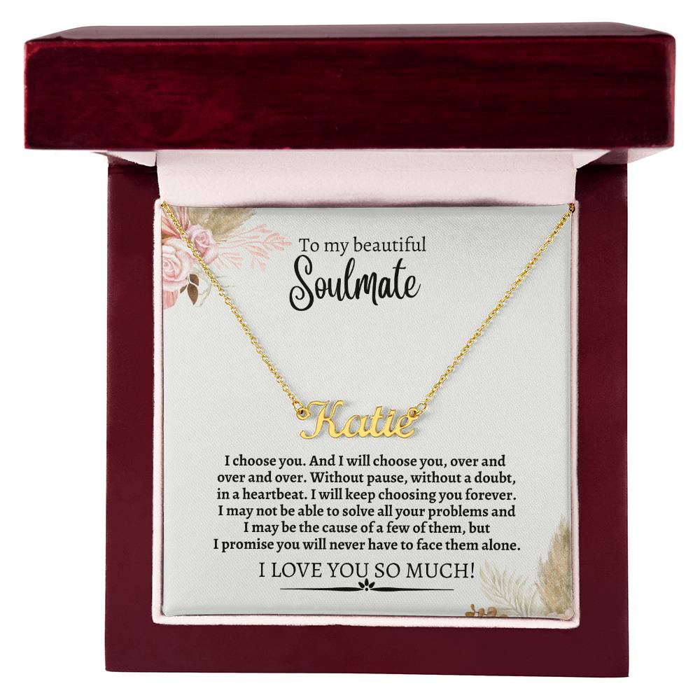 To My Beautiful Soulmate Necklace